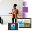 Teacher using digital textbooks and online learning materials with Issuu